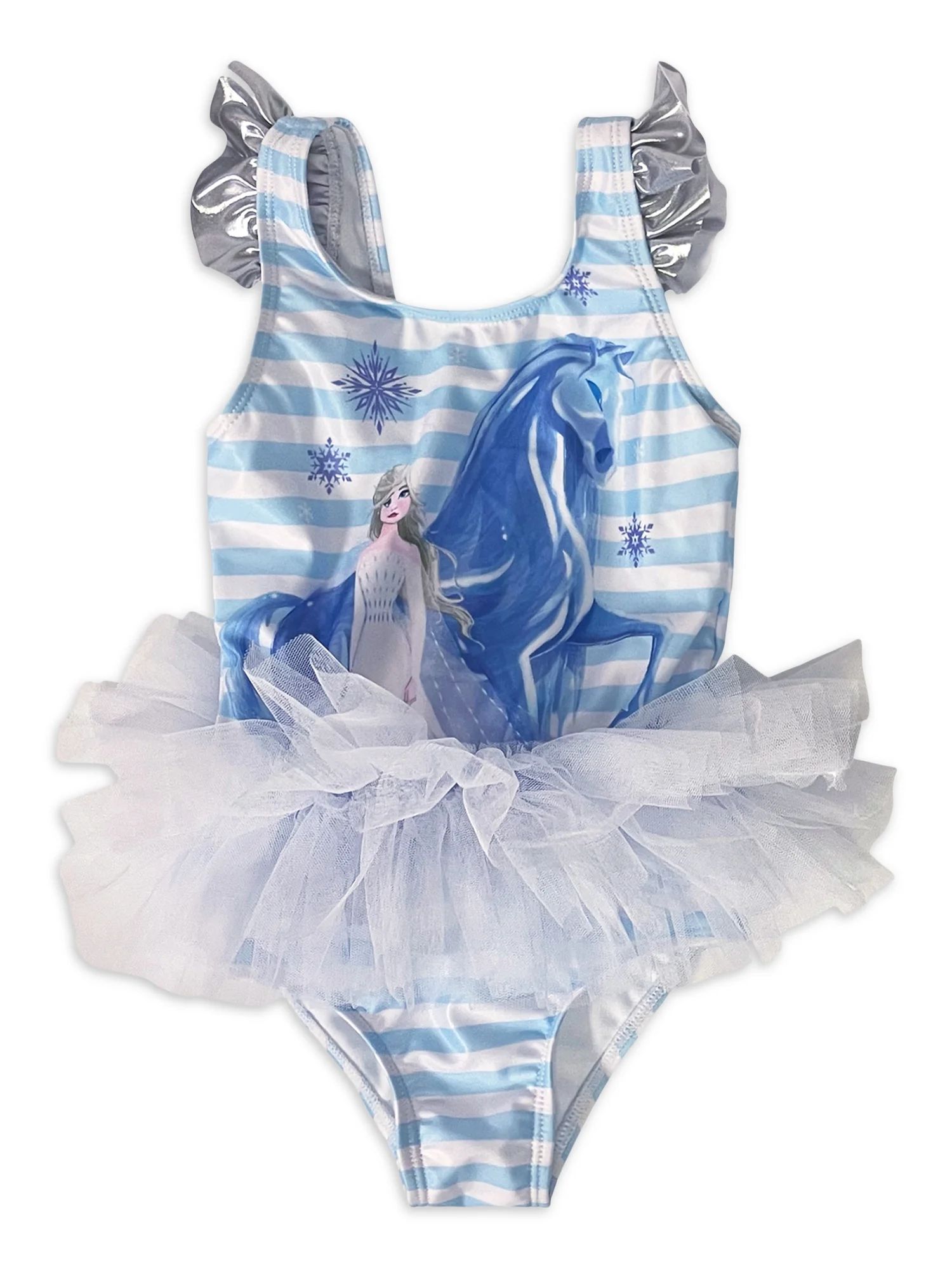 Frozen 2 Toddler Girl One-Piece Tutu Swimsuit | Walmart (US)
