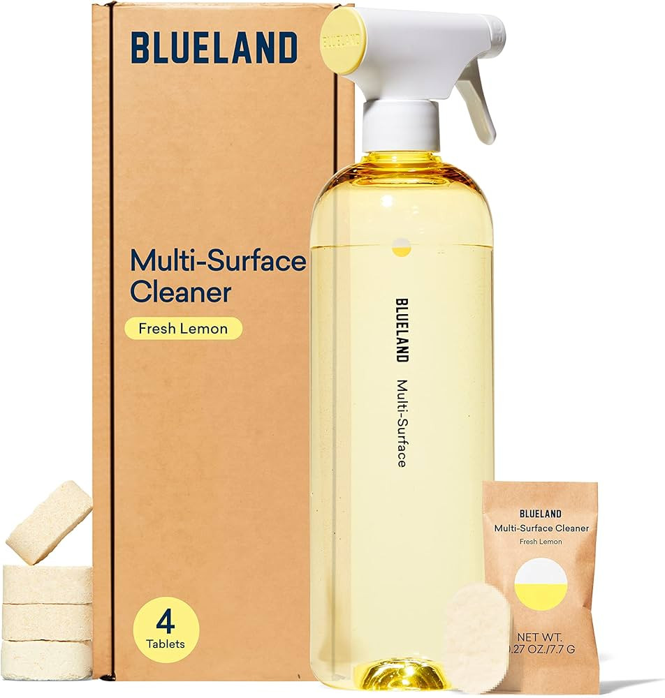BLUELAND Multi-surface All Purpose Cleaning Spray Bottle with 4 Refill Tablets | Eco Friendly Pro... | Amazon (US)