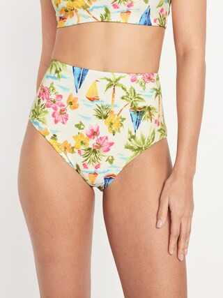 High-Waisted French-Cut Bikini Swim Bottoms | Old Navy (US)