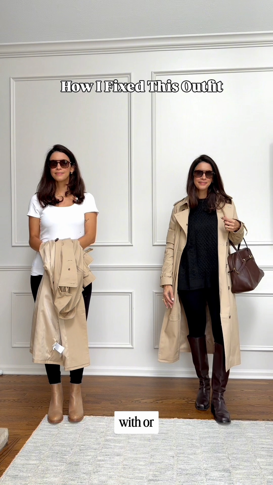 Easy fall outfit idea with leggings, a cozy sweater, trench coat and knee-high boots 🤎 I love how a longer layer and taller boots make a simple leggings outfit feel more polished and balanced.

Wearing:
Leggings size S — linking the exact pair I’m wearing plus another pair I love
Tee size S
Sweater size M
Trench coat size S
Boots TTS

Such an easy elevated casual outfit for fall, everyday wear, errands or a casual weekend look.

#LTKootd #LTKgrwm #LTKSeasonal