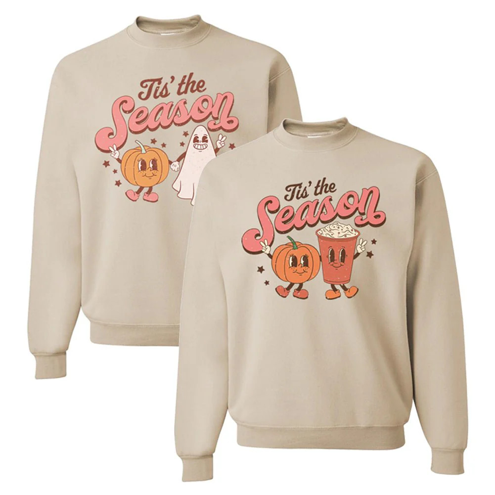 Autumn 'Tis The Season Characters' Crewneck Sweatshirt | United Monograms