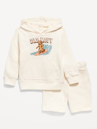 Logo-Graphic Hoodie and Shorts Set for Toddler Boys | Old Navy (US)