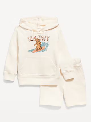 Logo-Graphic Hoodie and Shorts Set for Toddler Boys | Old Navy (US)