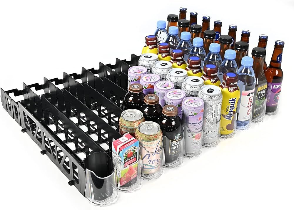 Display Technologies Visi-FAST Beverage Can Organizer (Pack of 1) - Pusher Glide for 12/16oz Cans... | Amazon (US)