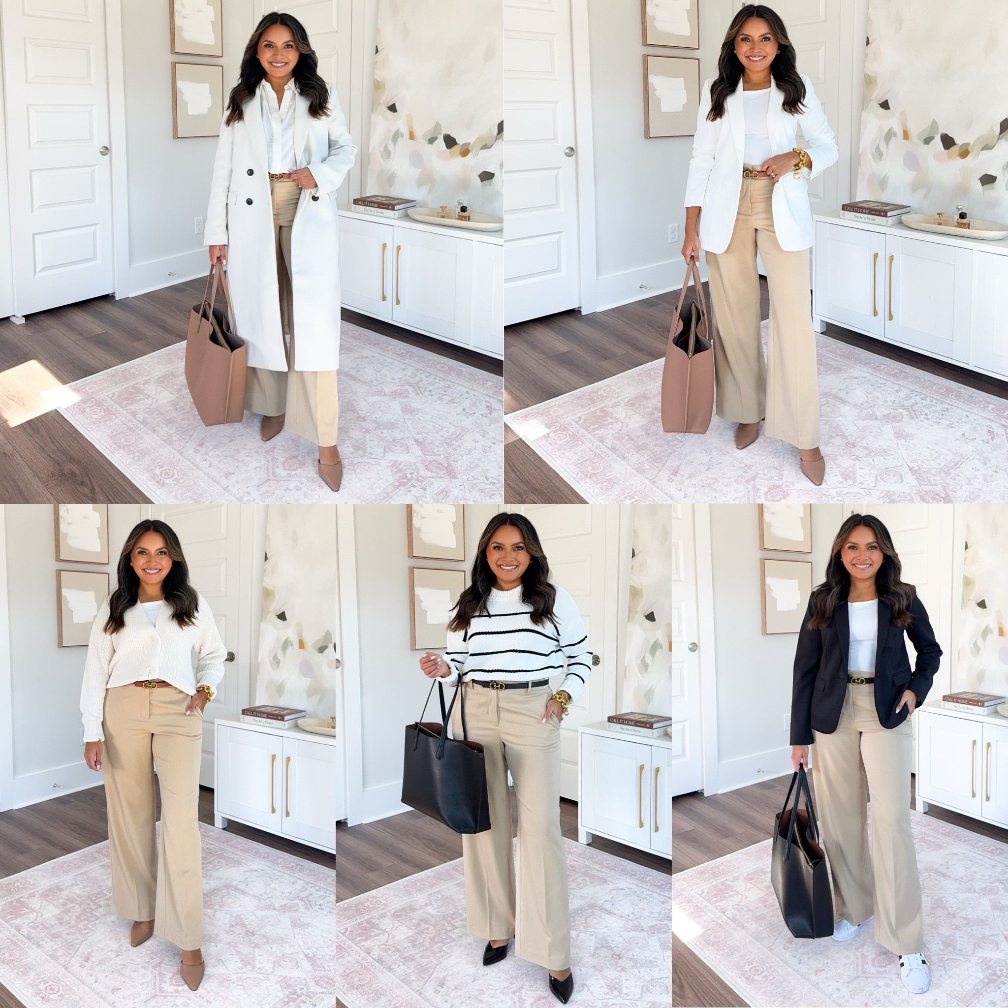 For reference: I’m a 32b bra size and 2/26 in bottoms, pear shaped. 

White coat size xs petite TTS
White button down xxs petite TTS
Brown belt size xs TTS
Tan pants size 4 - sized up a size, these run small in the waist 
Tan heels size 5 TTS

White blazer size 0 petite TTS
White tank size xs TTS
Tan pants size 4 - sized up a size, these run small in the waist 
Tan heels size 5 TTS

White cardigan size xs TTS
White tank size xs TTS
Brown belt size xs TTS
Tan pants size 4 - sized up a size, these run small in the waist 
Tan heels size 5 TTS

Striped sweater size xs TTS
Black belt size xs TTS
Tan pants size 4 - sized up a size, these run small in the waist 
Black heels size 5.5 - sized up a half size

Black blazer size 0 petite TTS
White tank size xs TTS
Black belt size xs TTS
Tan pants size 4 - sized up a size, these run small in the waist 
Sneakers size 5.5 - these are unisex so i sized down a whole size, i'm usually size 6.5 in sneakers

Capsule wardrobe
Spring outfits
Workwear
Office outfits
Office capsule
Petite pants
Petite outfit
Short girl
Timeless wardrobe
Honey Sweet Petite
Honeysweetpetite


#LTKPetite #LTKSaleAlert #LTKWorkwear