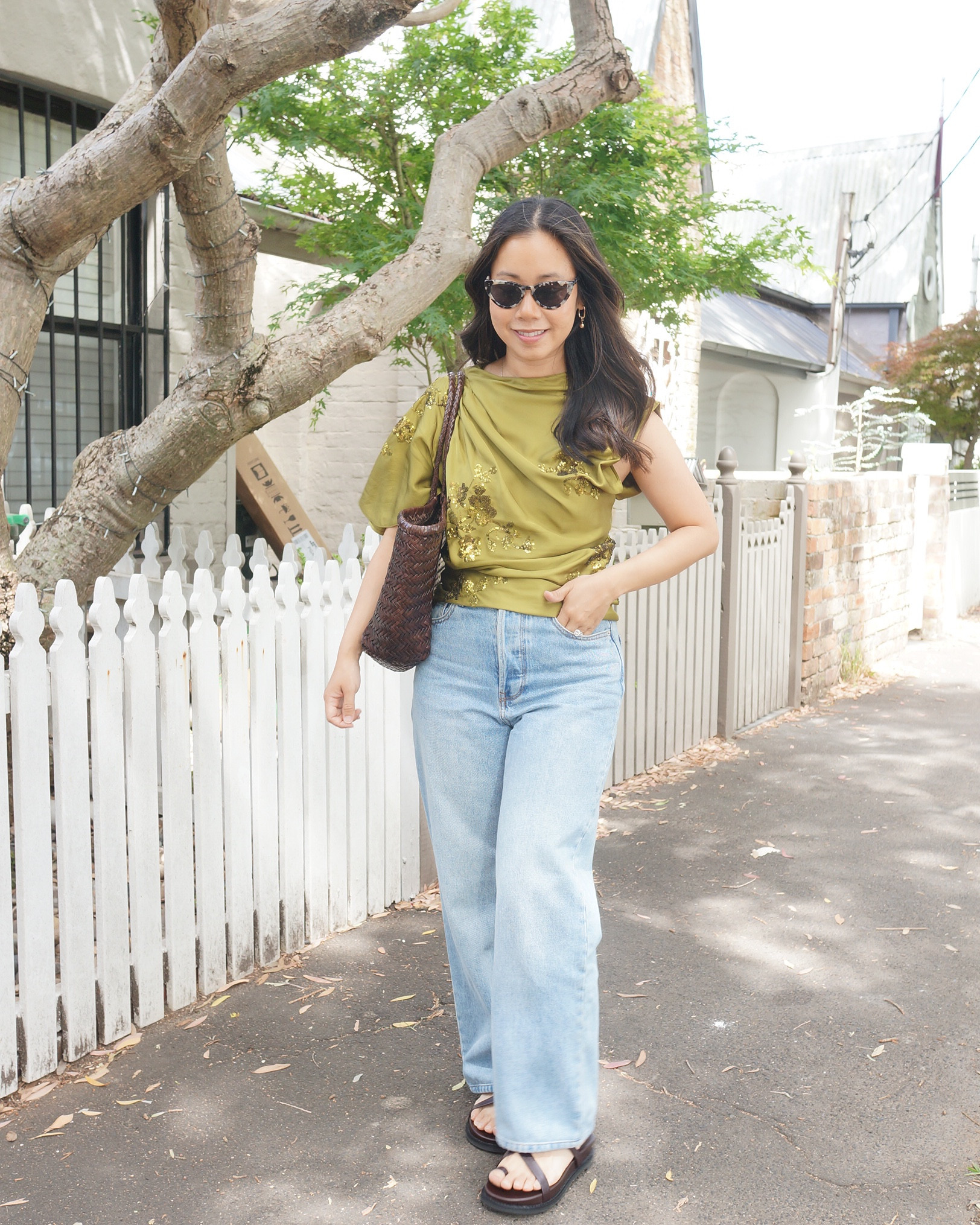 This top is one of my favourite purchases of the year! Wearing a size 8 in my Scanlan Theodore top, size 26 in my jeans, sandals, bag and sunglasses linked! 

#LTKstyletip #LTKjeans #LTKaustralia