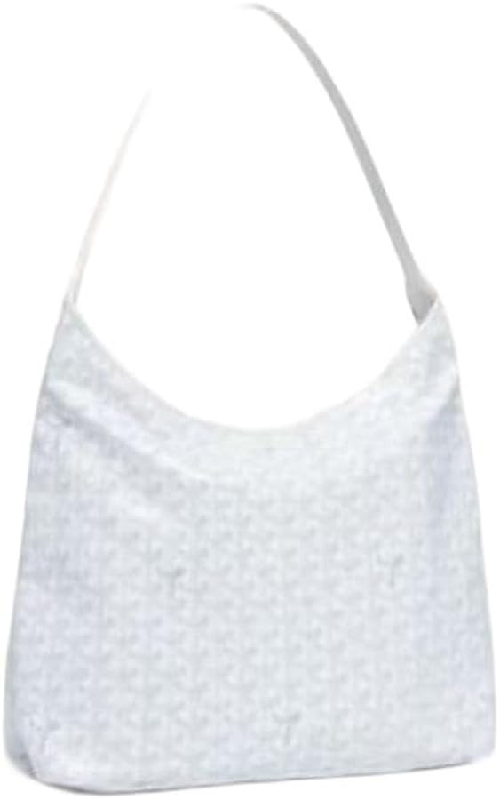 Geometric pattern hobo bag, large capacity shoulder/handbag with matching trim, stylish women's c... | Amazon (US)