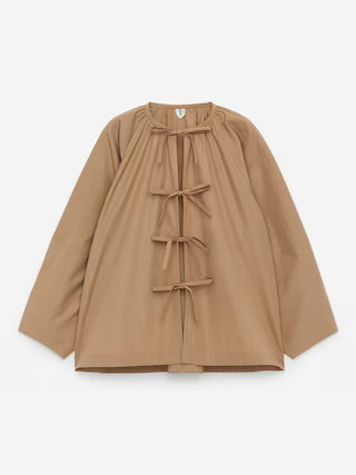 Tie-Front Blouse | Arket UK