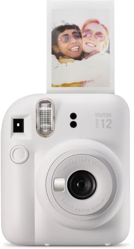 Fujifilm Instax Mini 12 Instant Film Camera, Clay White | Amazon (US)