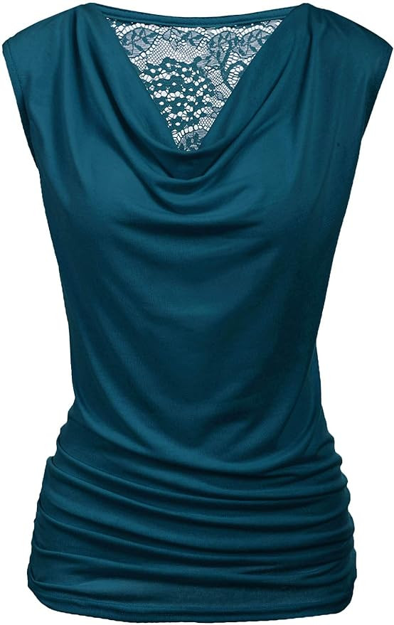 Zeagoo Tank Top for Women Trendy Going Out Tops Sleeveless Shirts Ruched Business Casual Basic Tu... | Amazon (US)