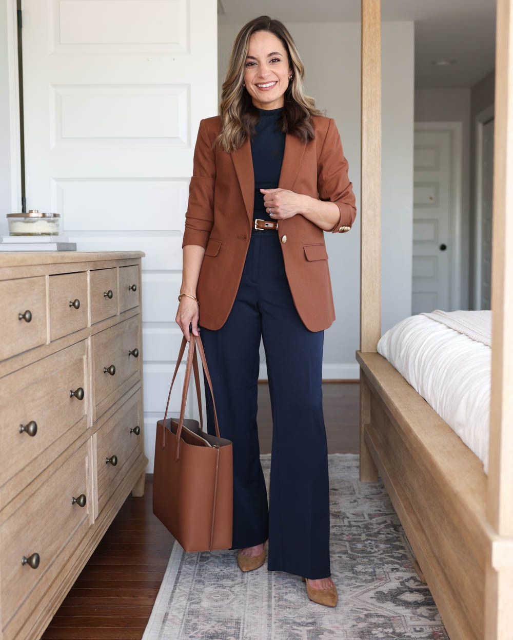 A few more Ann Taylor pieces I recommend while they’re on sale! 

Navy pants: petite 00 - curvy fit is the best for me | 28.5” inseam in petite 
Brown blazer: petite 00 
Plaid blazer: petite 00 
White top: xxs 

Pieces that aren’t Ann Taylor 
Navy tank top: xs 
Light blue blazer: petite 00 
Taupe tank top: xxs in pumice 

#LTKPetite #LTKWorkwear