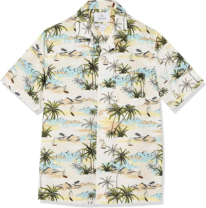 28 Palms Men's Relaxed-fit 100% Cotton Holiday Christmas Hawaiian Shirt | Amazon (US)