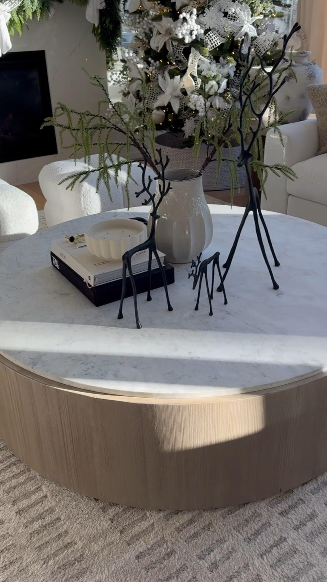 Subtle Christmas table decor. These stunning metal reindeer are the perfect addition to any holiday tablescape.

#LTKHoliday #LTKHome