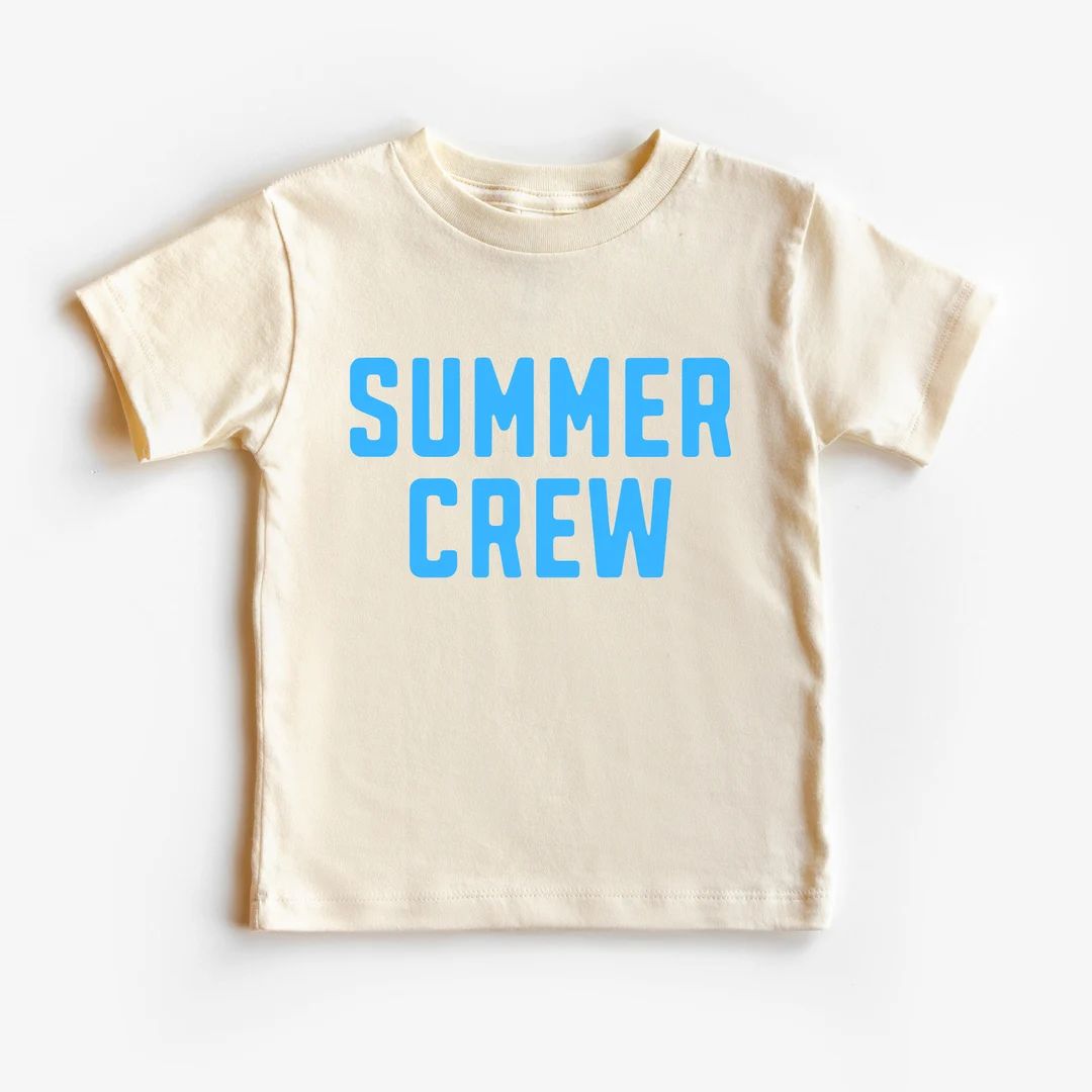 Summer Crew Toddler Shirt, Kid Graphic Shirt, Toddler Shirt, Beach Bum Kids Shirt, Beach Vacation... | Etsy (US)