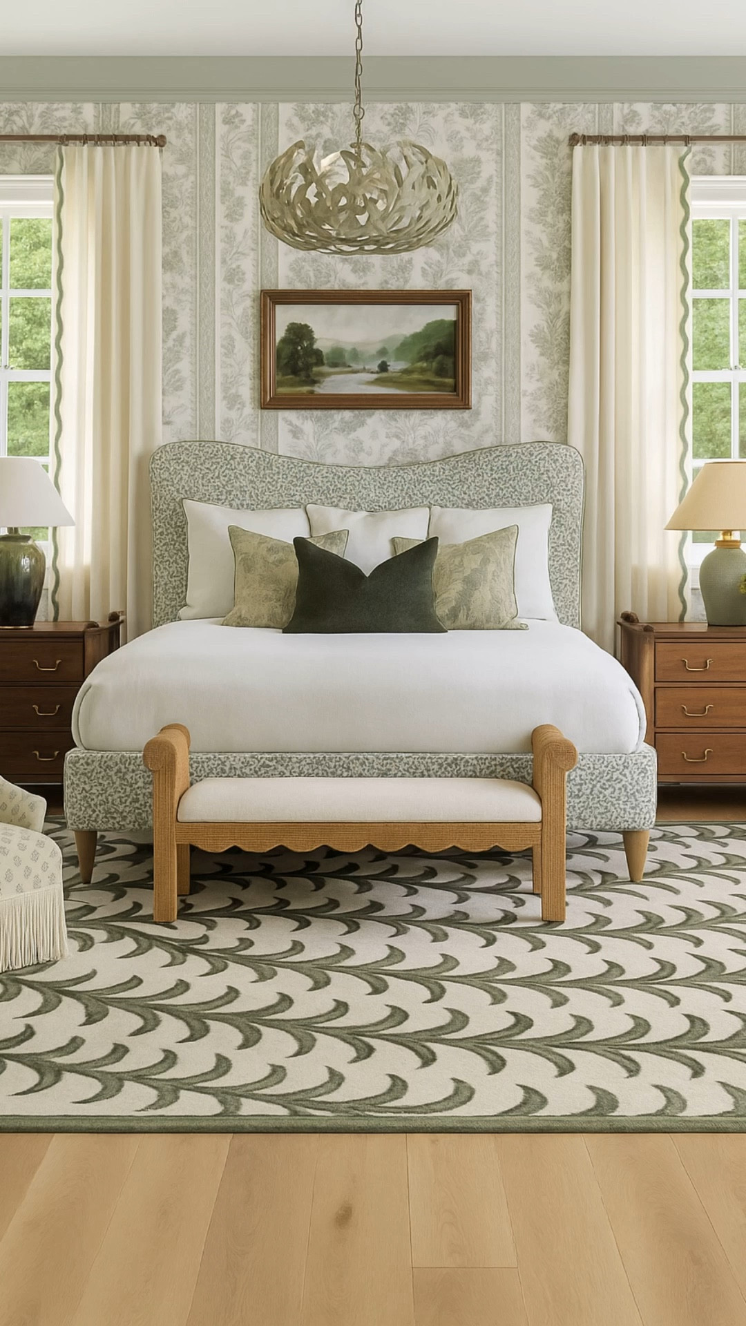 Room renders! Love this green bedroom design 💚💚

#LTKHome #LTKSaleAlert #LTKStyleTip