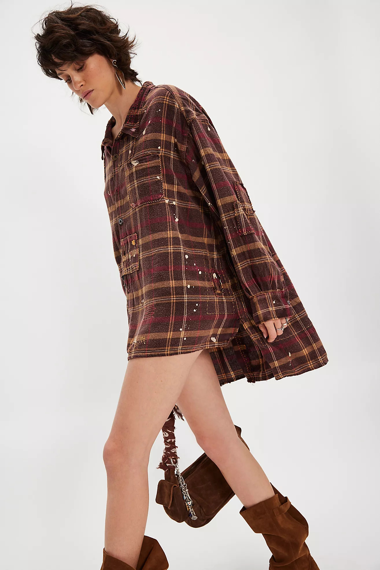 Magnolia Pearl Adison Check Workshirt | Free People (Global - UK&FR Excluded)