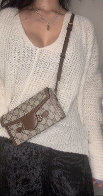 Gucci Horsebit 1955 Mini GG Supreme Beige Ebony Bag With Matching Purse  | eBay | eBay UK