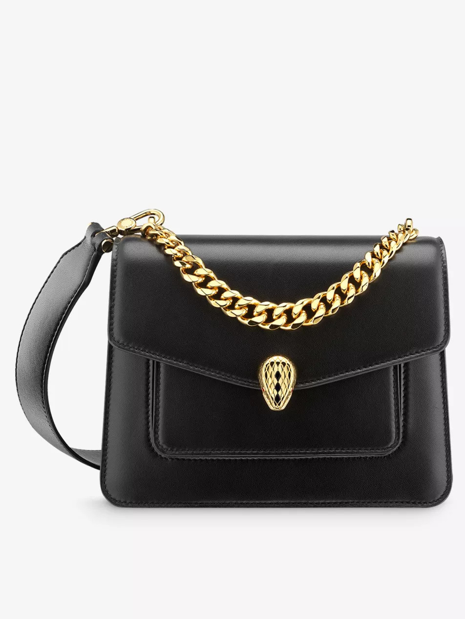 Serpenti Forever leather cross-body bag | Selfridges