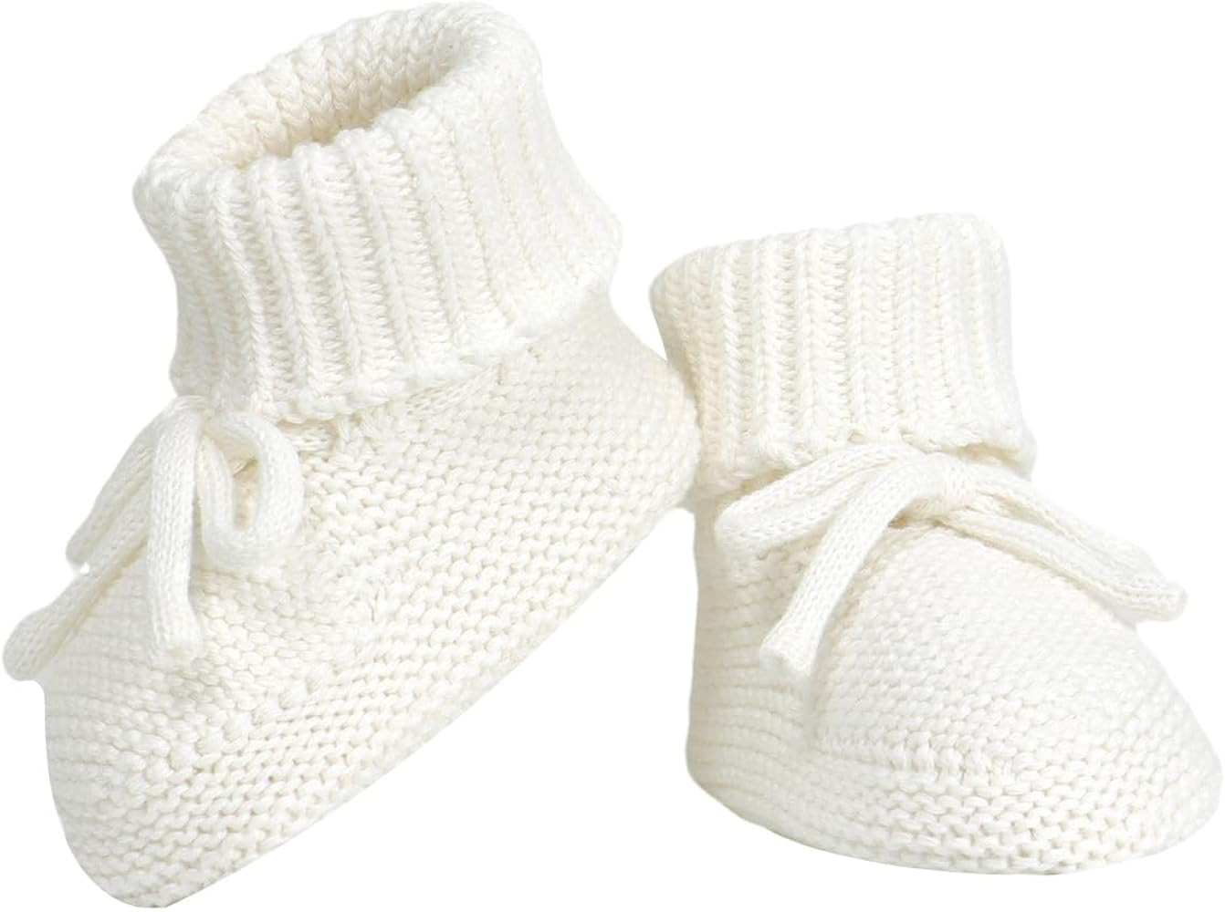 Amazon.com | Hadetoto Baby Booties Newborn First Walkers Cozy Shoes Warm Knit Soft Booties for To... | Amazon (US)