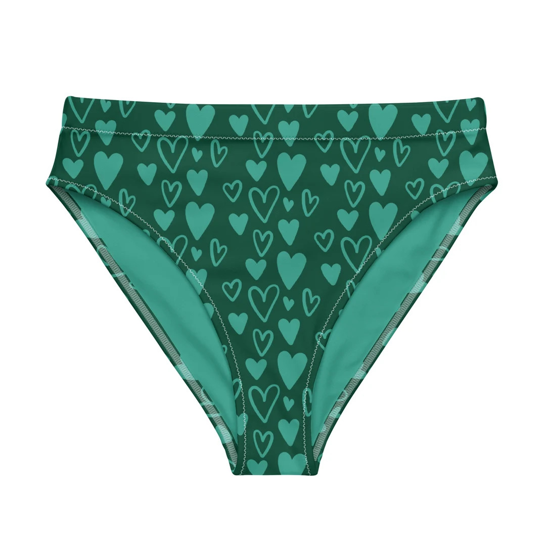 Take Care of Your Mind - Recycled High-waisted Bikini Bottom - Mental Health Matters by the Banan... | Etsy (US)