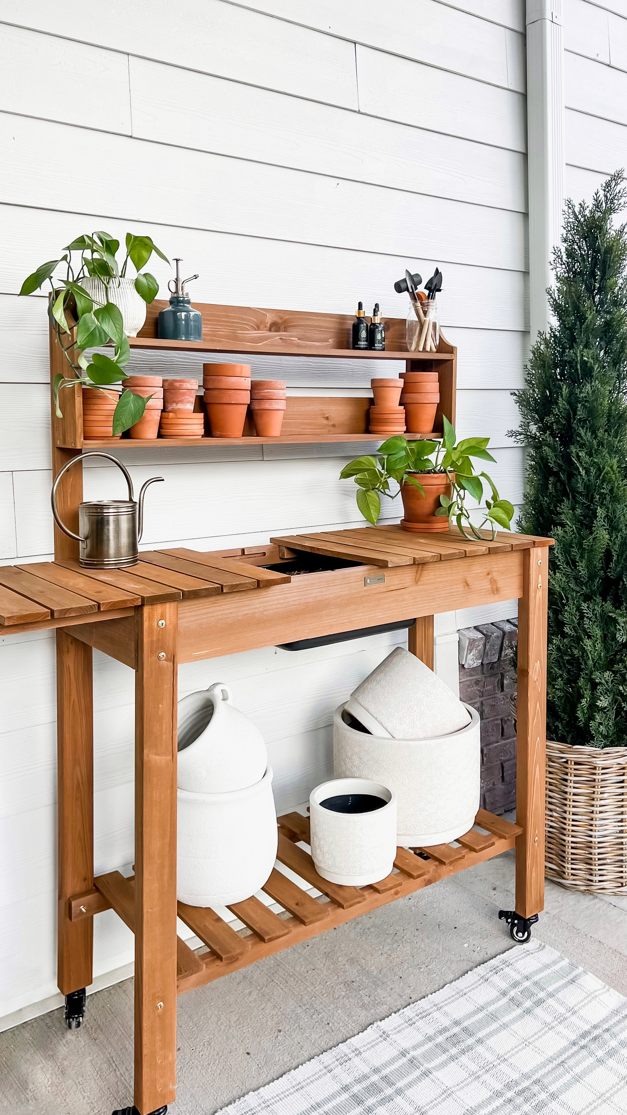 The sweetest potting bench! I love this cutie on my back porch!

#LTKHome #LTKFindsUnder100 #LTKStyleTip
