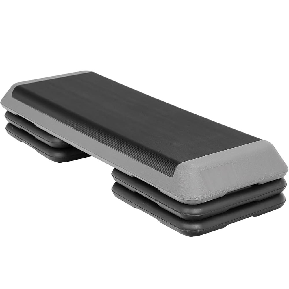 ZENY 43'' Exercise Aerobic Step Platform, Adjustable Fitness Stepper with 4 Stackable Risers, Aer... | Amazon (US)