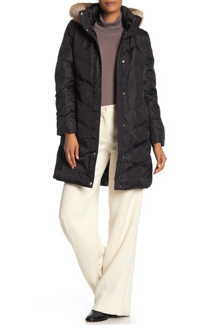 MICHAEL Michael Kors | Missy 3/4 Down Faux Fur Trim Jacket | Nordstrom Rack | Nordstrom Rack