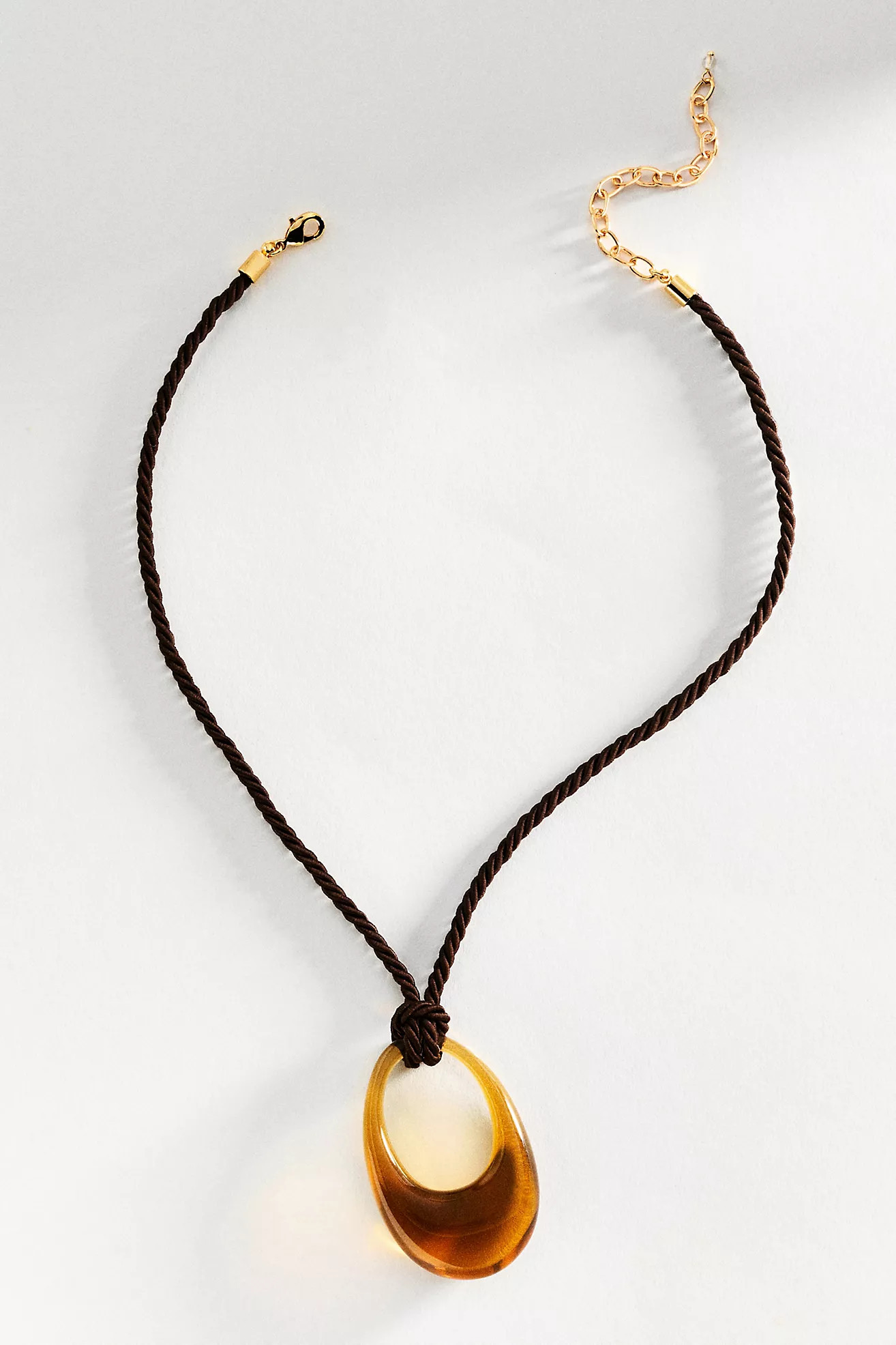 Lucite Pendant Cord Necklace | Anthropologie (US)