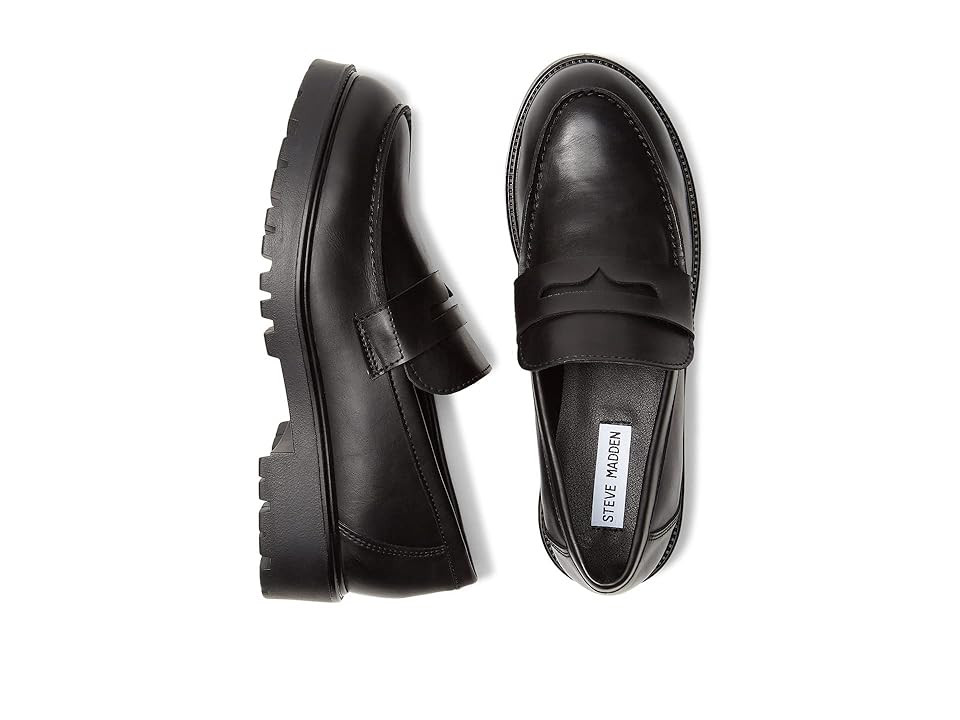 Steve Madden Lotto Loafer (Black) Women's Shoes | Zappos