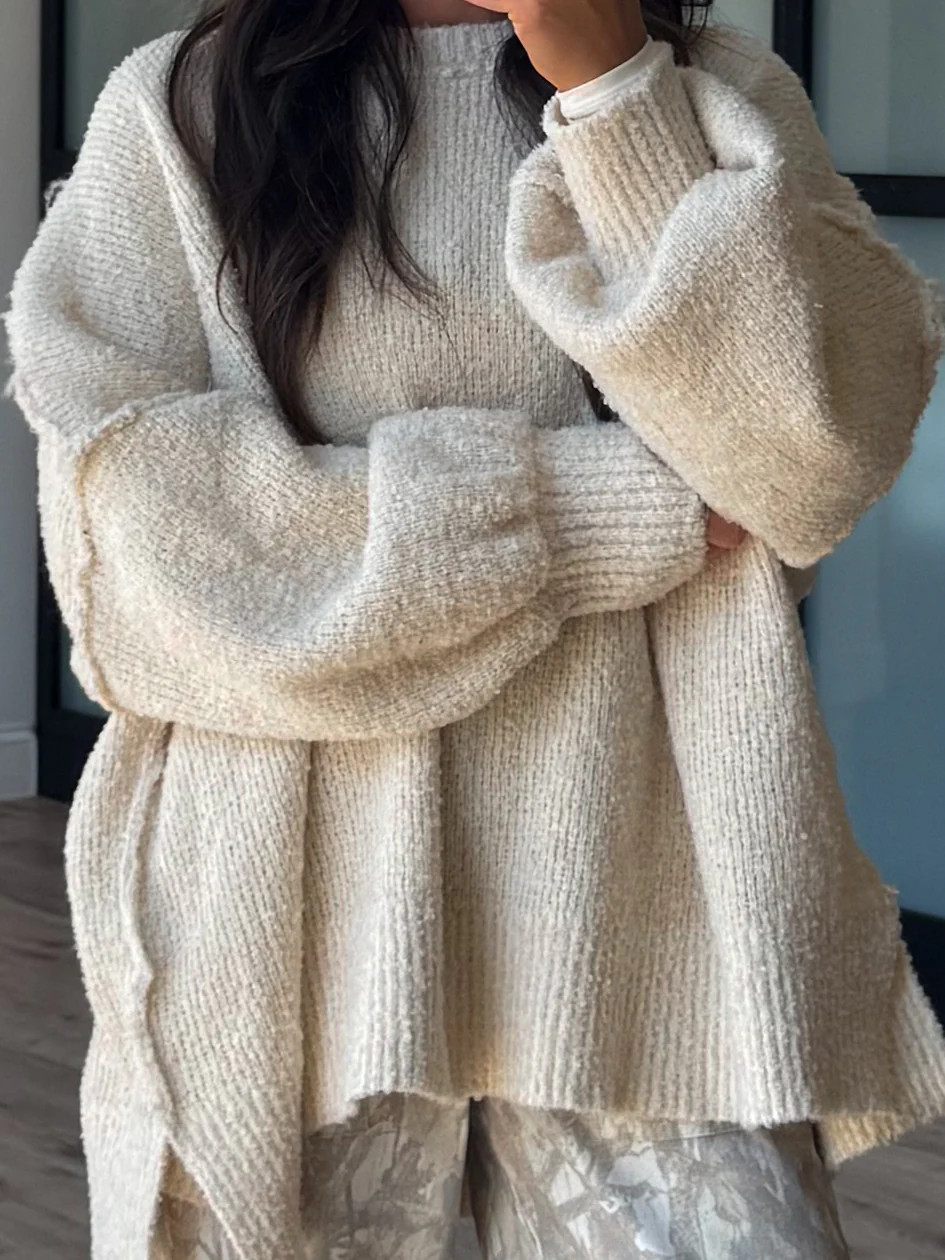 Lev Textured Sweater | Vanilla Cream | +Plus Available | Shop Talulah