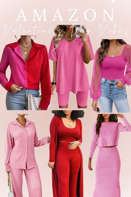 Valentine’s Day Vibes— Amazon Outfits (casual and cute) 

#LTKfindsunder50 #LTKstyletip #LTKSeasonal
