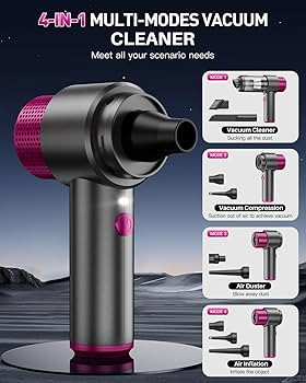 EYYA Handheld Car Vacuum Cleaner Cordless, 15000PA High Power Car Vacuum Cleaner & Air Duster, 4-... | Amazon (US)