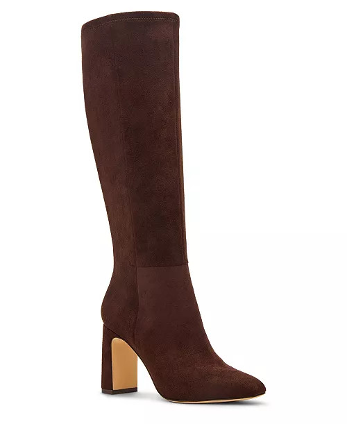 Wisee Block-Heel Knee-High Dress Boots | Macy's