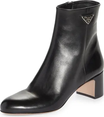 Prada Logo Block Heel Bootie (Women) | Nordstrom | Nordstrom