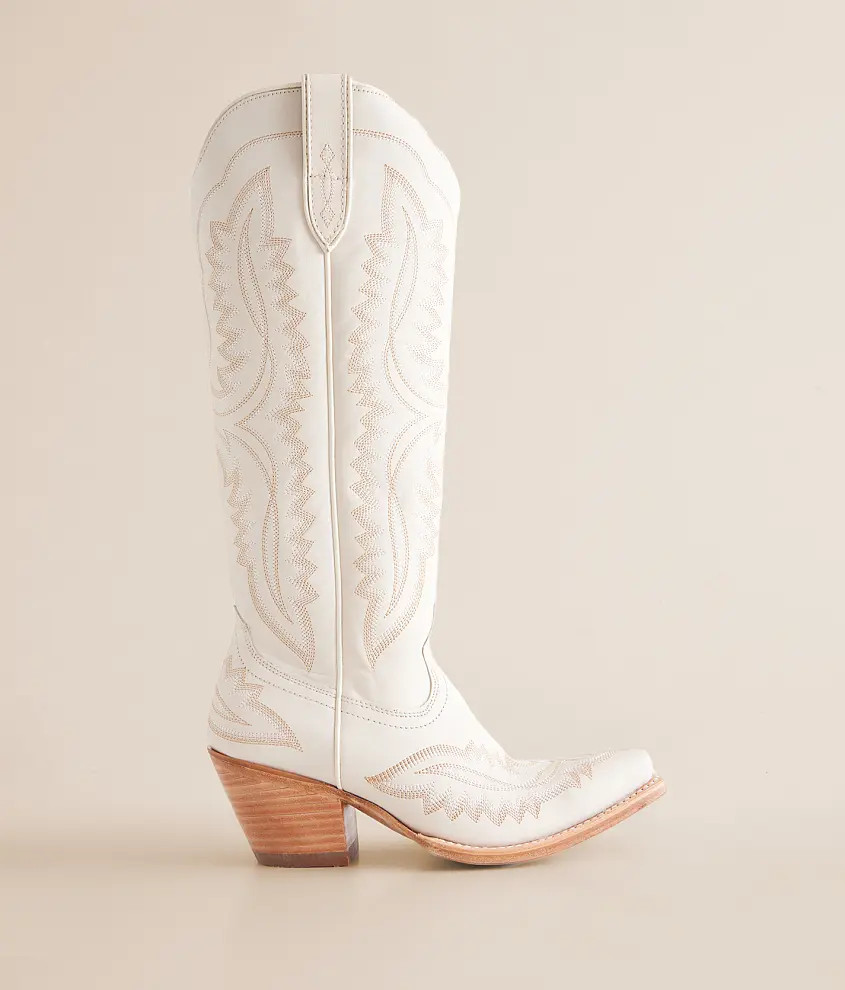 Casanova Blanco Leather Western Boot | Buckle