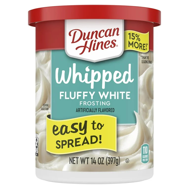 Duncan Hines Fluffy White Whipped Frosting, 14 Oz | Walmart (US)