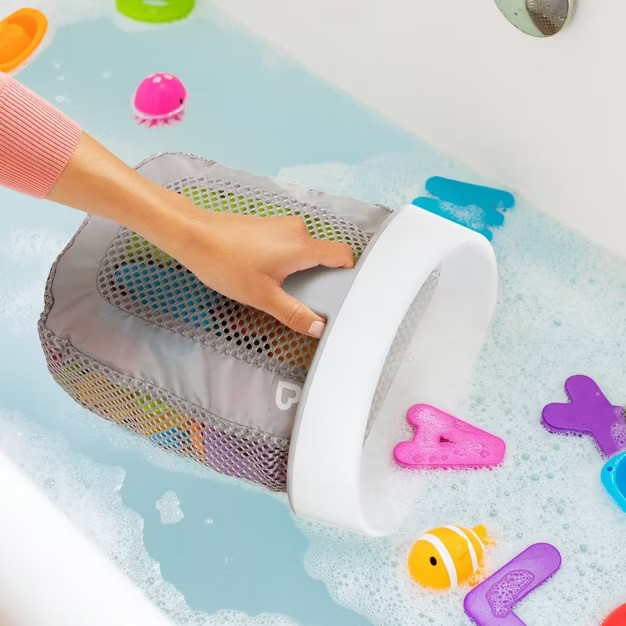 Munchkin Super Scoop Bath Toy Organizer And Storage - Gray | Target