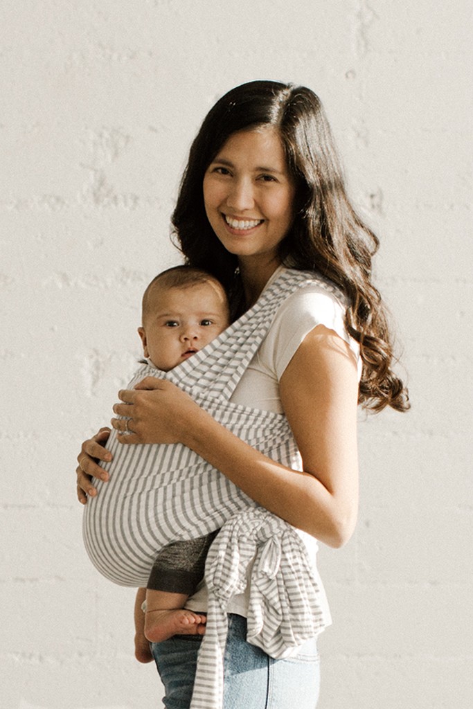 WRAP - Natural & Grey Stripe | Solly Baby