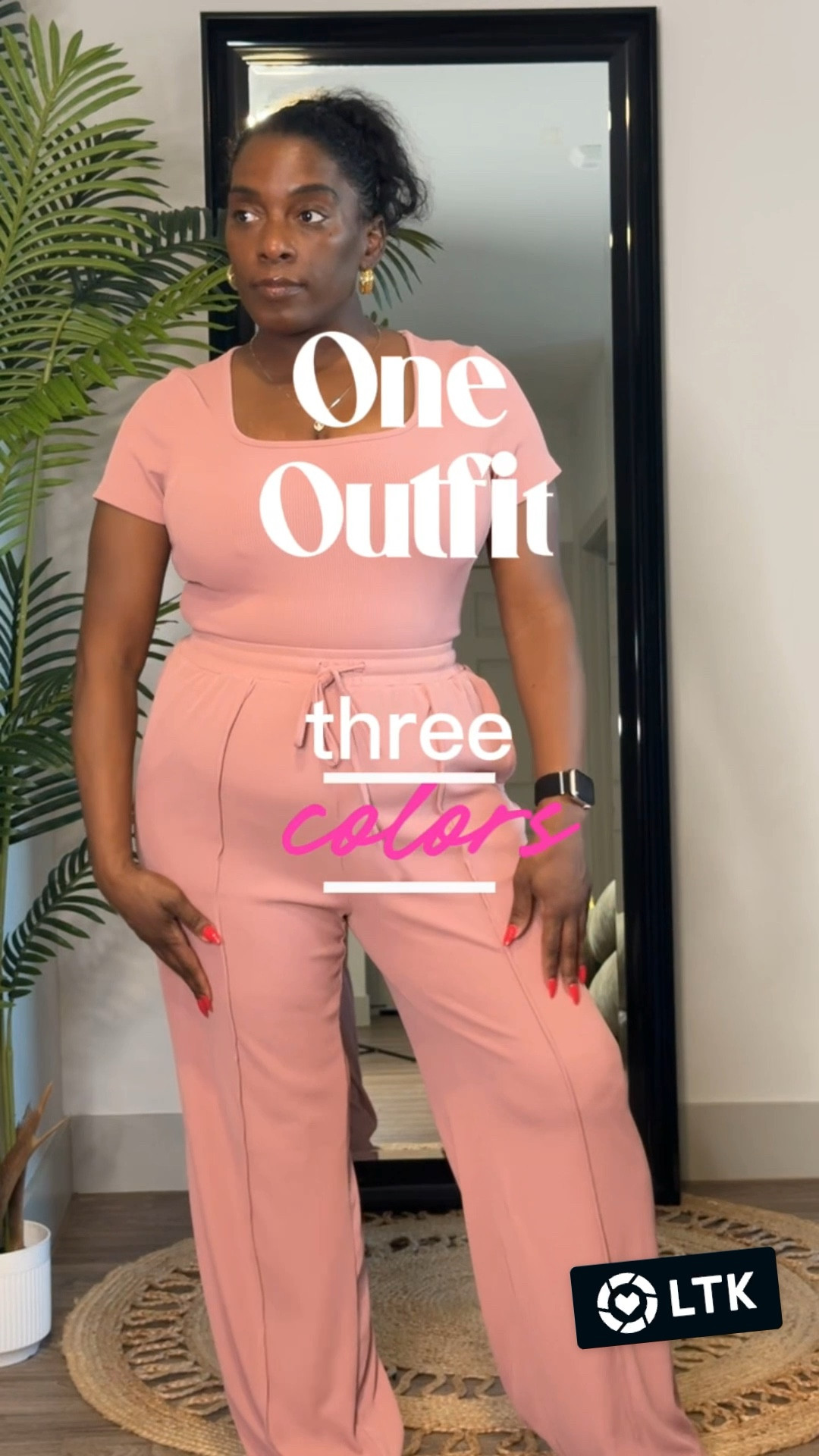 Tried this two-piece bodysuit and pant set in three colors and I’m honestly obsessed. It’s one of those outfits that’s comfortable but still looks polished and put together. Perfect for dressing up or keeping it casual.
Light pink Medium 
Dark Pink & Green Large 
5’2 | 174lbs 

#LTKootd #LTKSpringSale