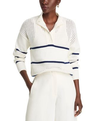 Striped Mixed Knit Sweater | Bloomingdale's (US)