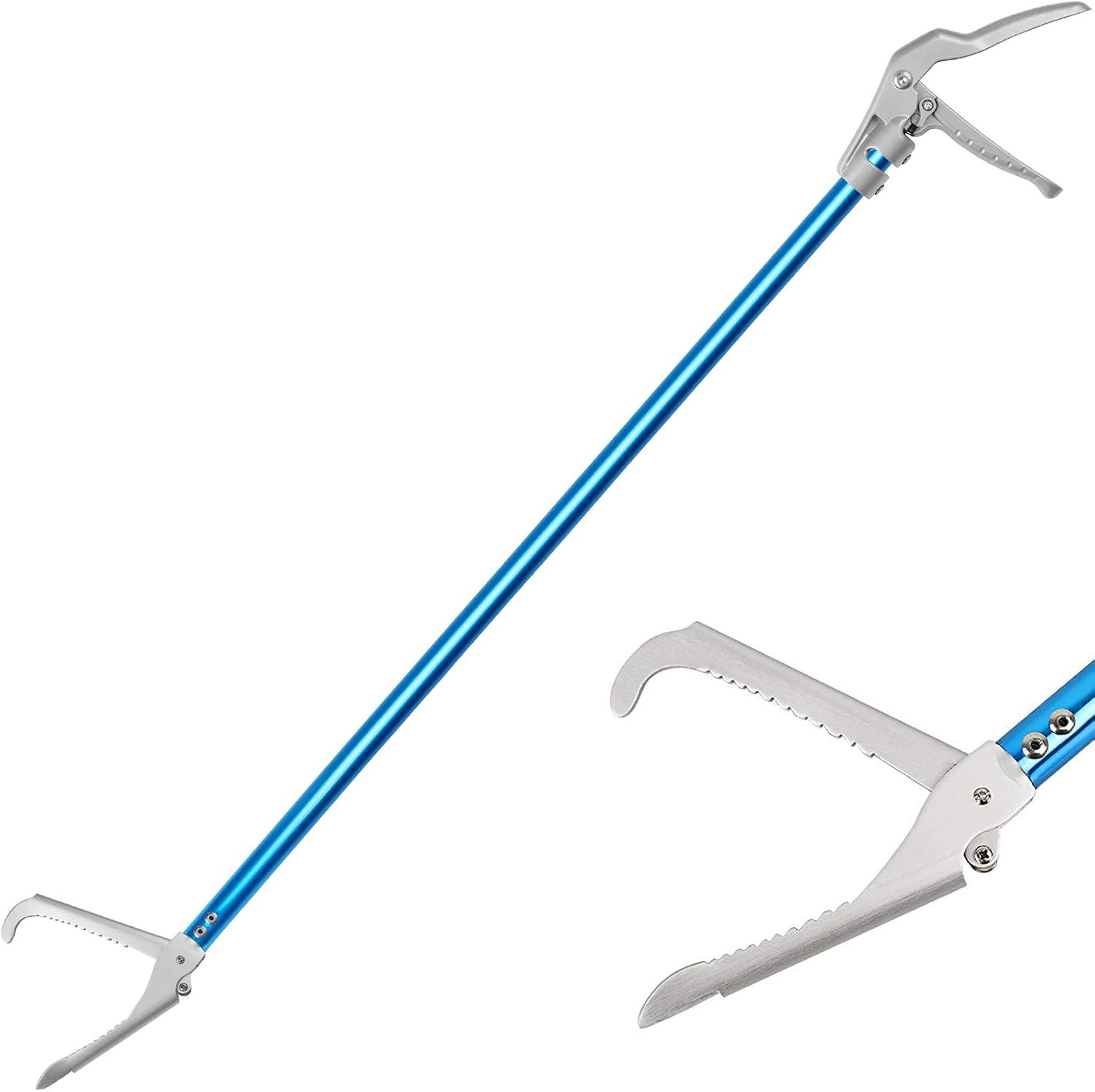 Ouronehome 60" Professional All-Aluminum Alloy Snake Tong Reptile Grabber Rattle Snake Catcher Wide Jaw Handling Tool with Lock | Amazon (US)