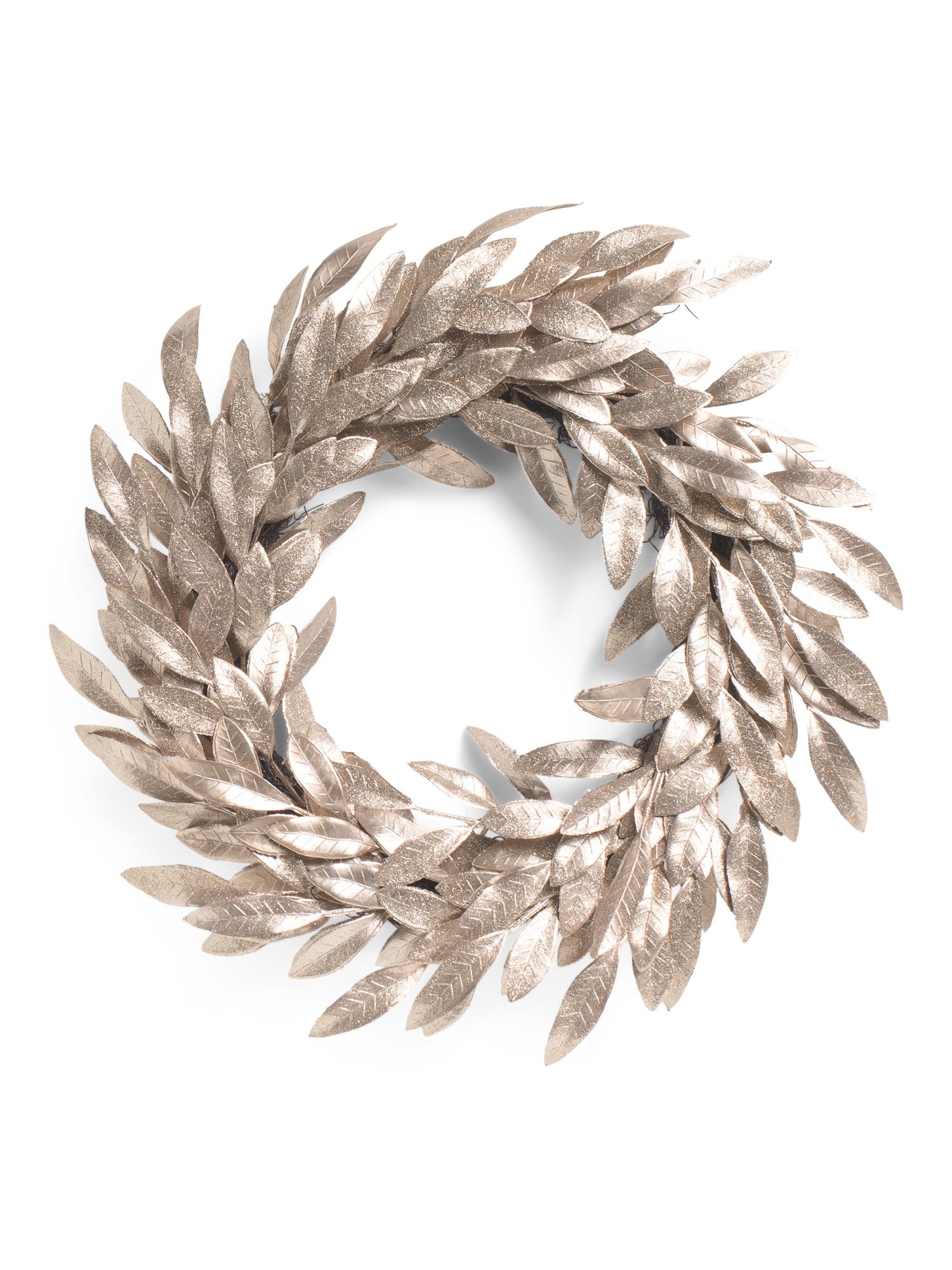 24in Laurel Leaves Wreath Plastic Base | TJ Maxx