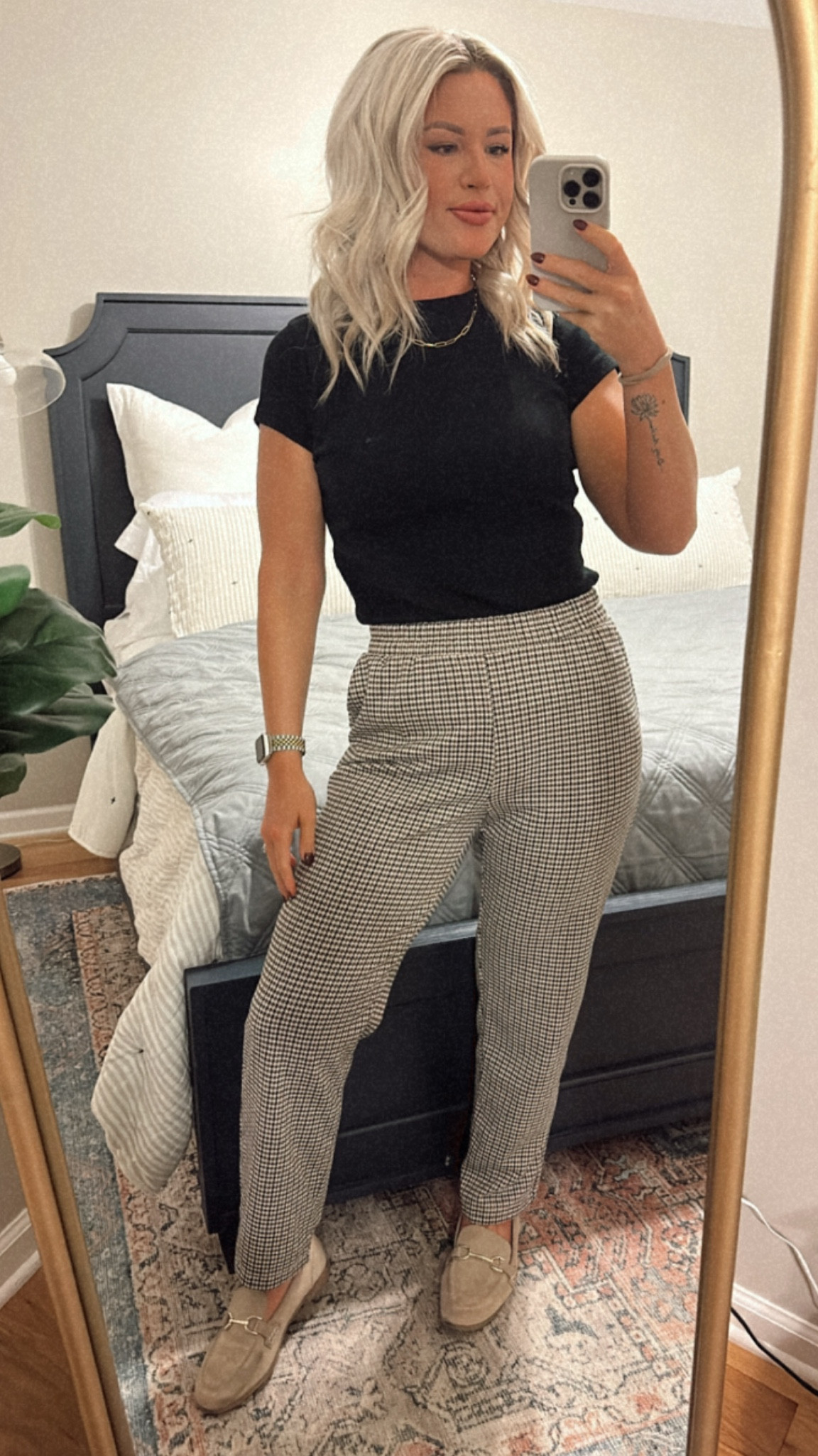 Target workwear 
Small in both top and bottoms 
Shoes tts 

#LTKfindsunder50 #LTKworkwear #LTKstyletip