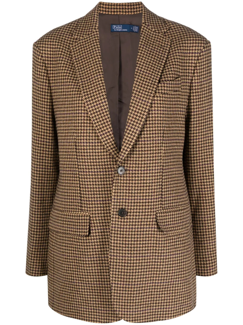 single-breasted houndstooth tweed blazer | Farfetch Global
