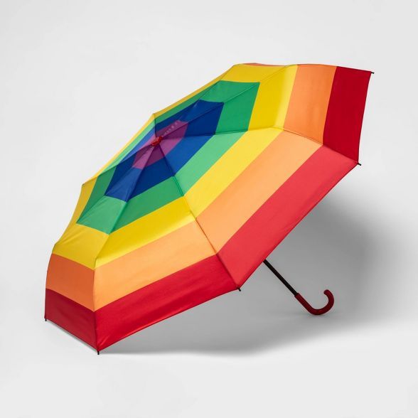 Pride Gender Inclusive Adult Rainbow Stick Umbrella | Target