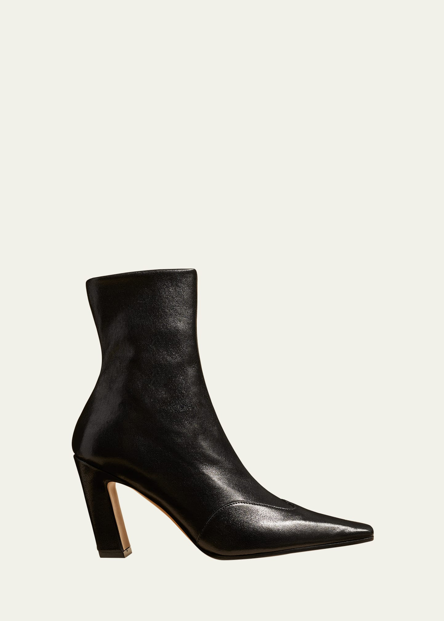 Khaite Dallas Leather Wing-Tip Ankle Boots | Bergdorf Goodman