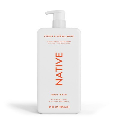 Native Body Wash with Pump - Citrus & Herbal Musk - Sulfate Free - 36 fl oz | Target