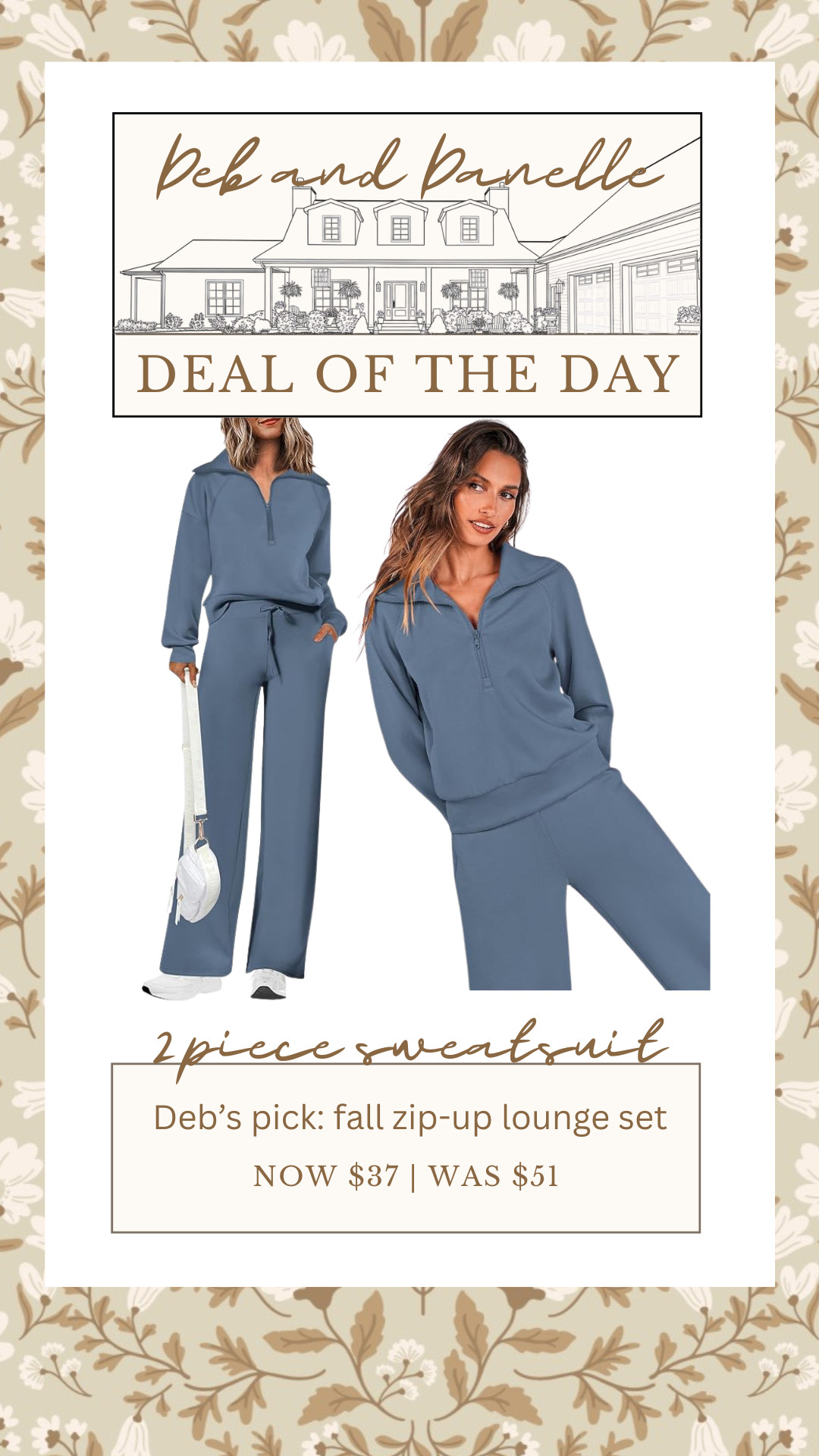 There is a great deal on one of Deb's sweatsuit sets from Amazon. She has the Grey Blue color in her true size.  

 #LTKSaleAlert #LTKMidsize