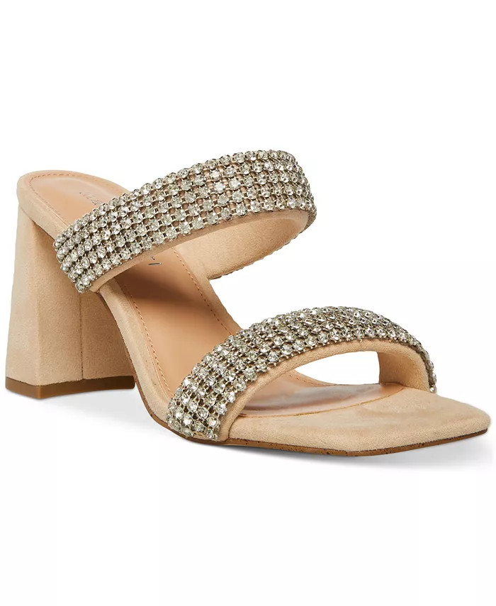 Women's Wit Rhinestone Block-Heel Dress Sandals | Macys (US)