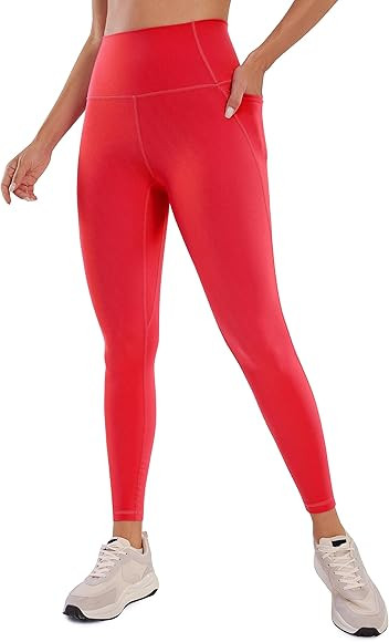 CRZ YOGA Womens Butterluxe Workout Leggings 25" / 28'' - High Waisted Gym Yoga Pants with Pockets... | Amazon (US)